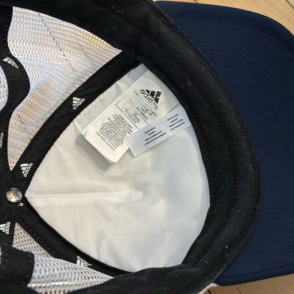 NHL New York Rangers adidas Foam Trucker Snapback Hat - Navy/White - Picture 4 of 5